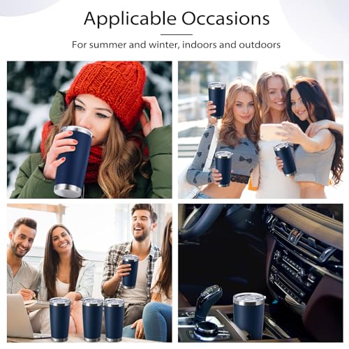 Sieral 36 Packs Stainless Steel Tumbler Bulk with Lid Vacuum Double Wall Insulated Travel Coffee Mug Powder Coated Tumbler Cup for Graduation Wedding