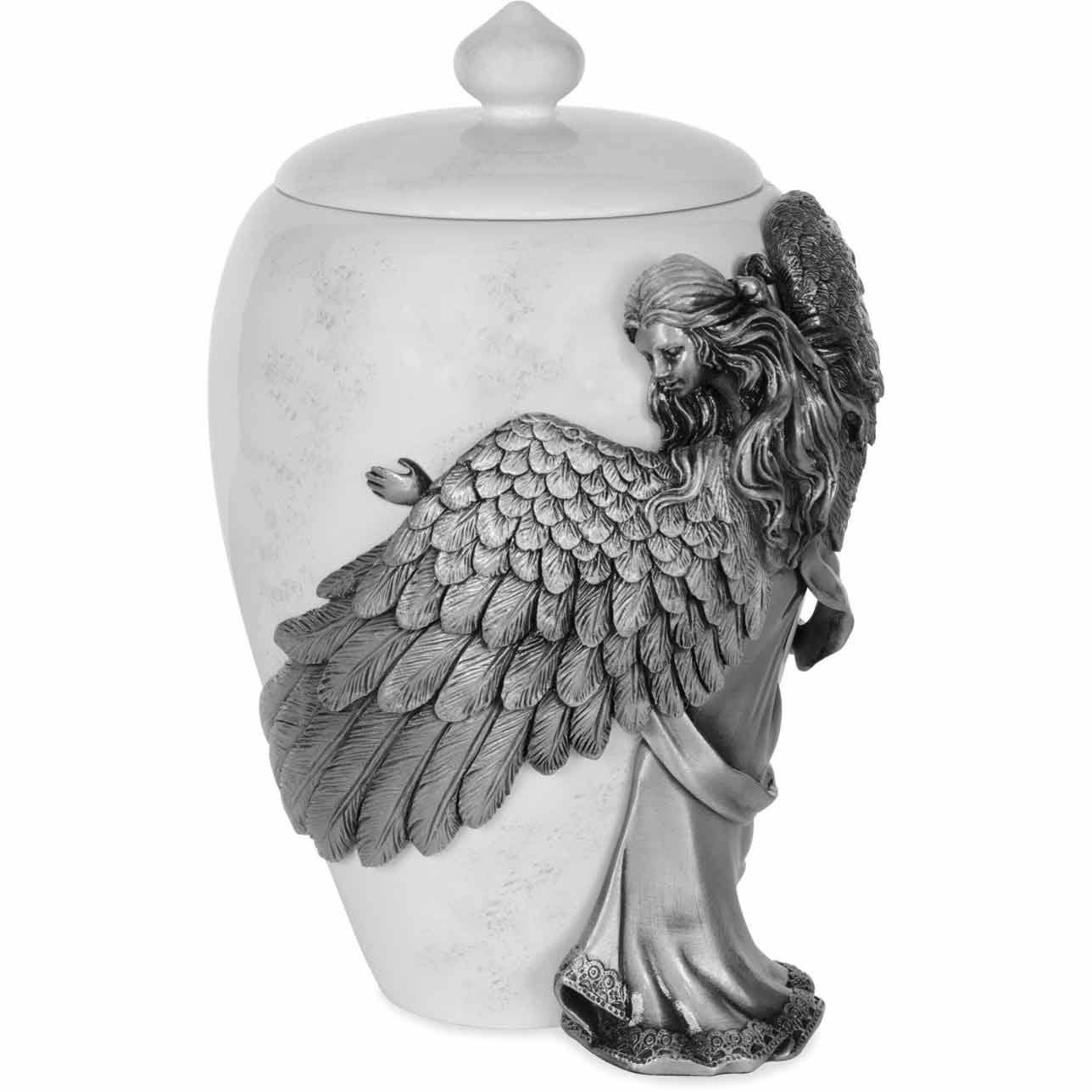 Angel&s Embrace Medium Stone Cremation Urn