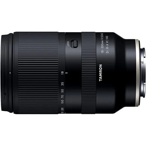 Tamron 18-300mm f/3.5-6.3 Di III-A VC VXD Lens for Sony E with with Advanced Accessory and Travel Bundle (Tamron 6 Year USA Warranty) | 18-300mm Sony