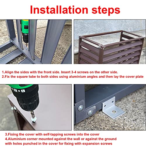 Outdoor cover for mini split ac unit, outdoor pump cover ， radiator cover shelf