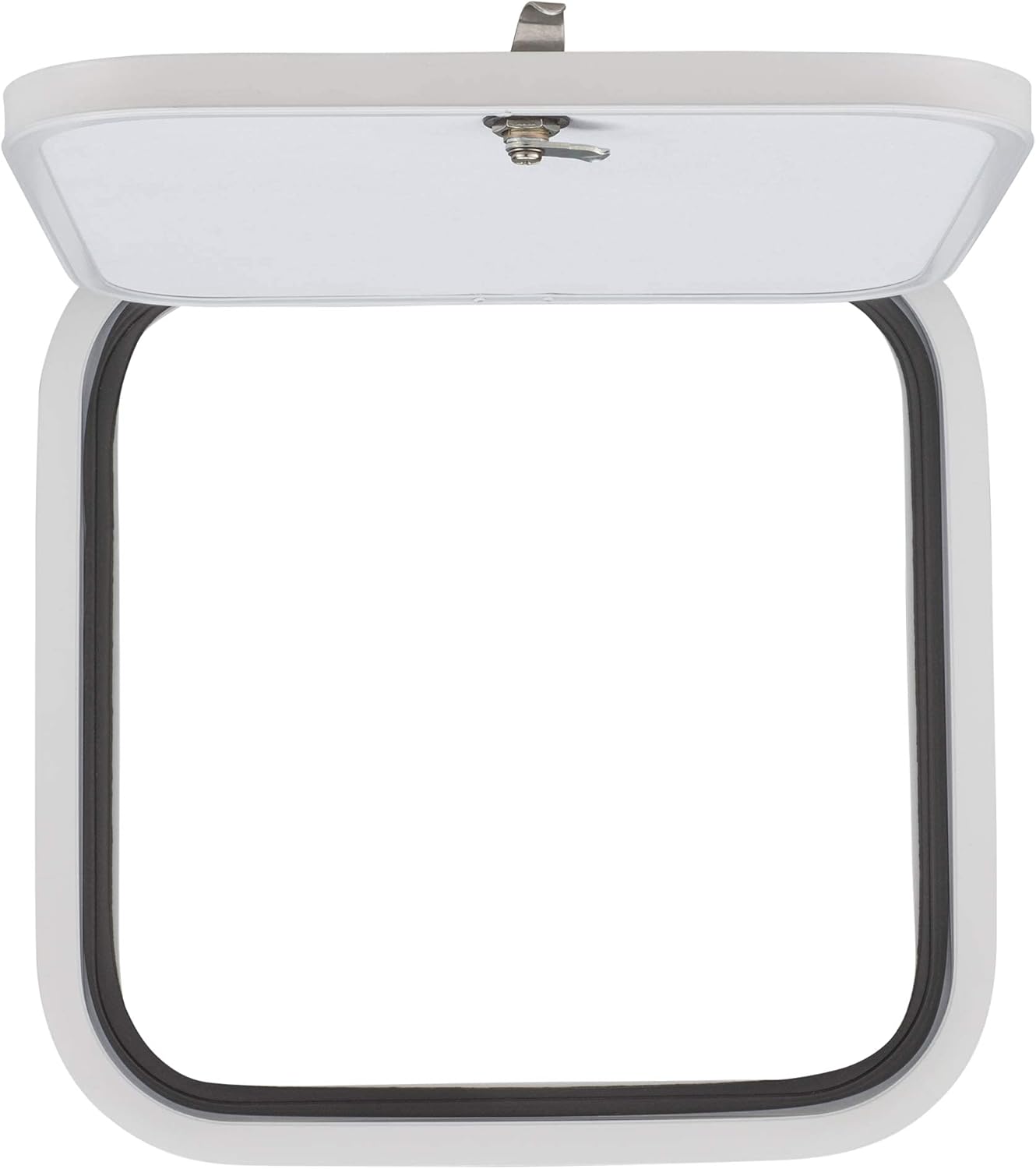 RecPro RV Baggage Door 18 Wide x 18 High with Rounded Corners for RVs| Compartment Storage Doors with Top Hinge for Campers | Trailer Compartment