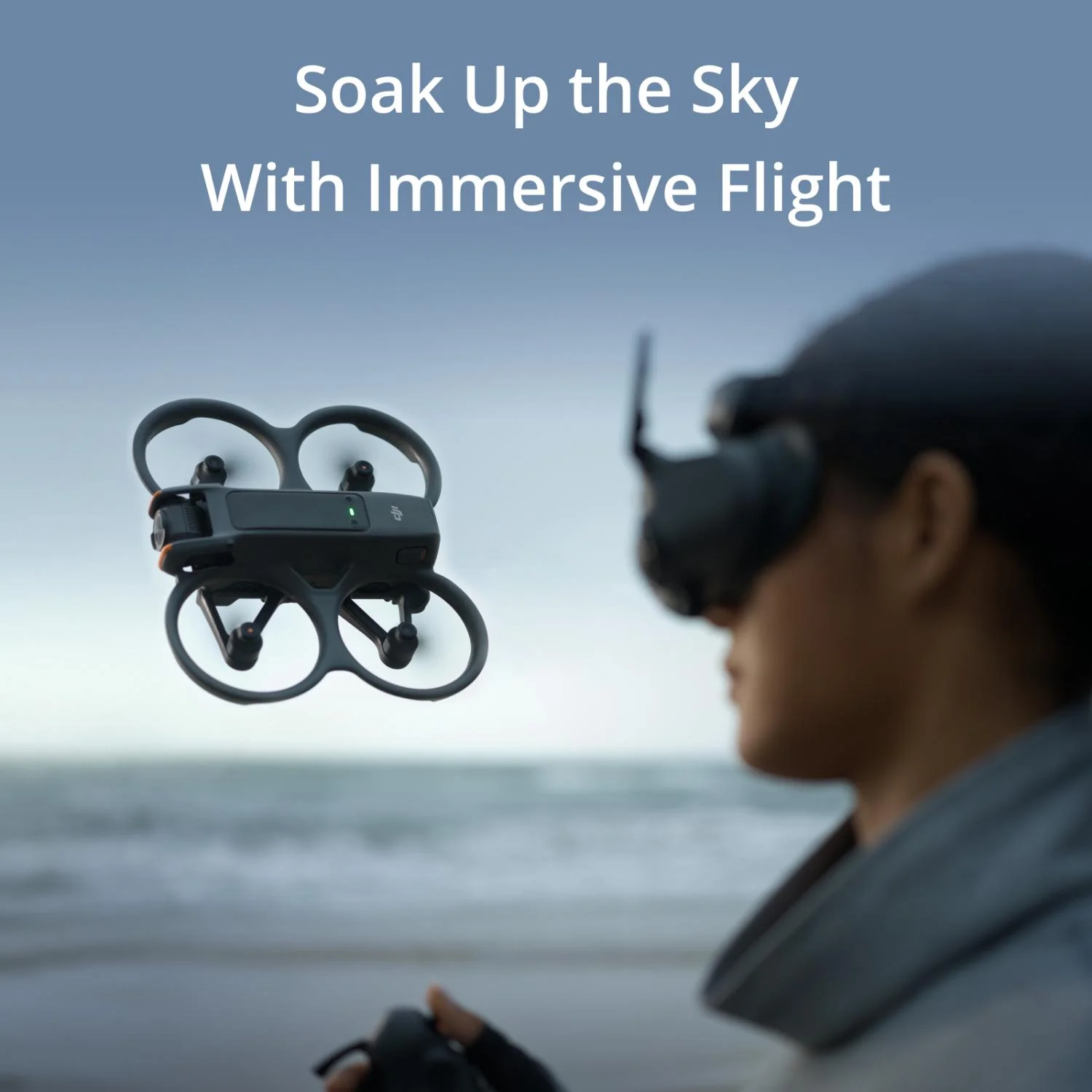 DJI Avata 2 FPV Drone Fly More Combo (3 Batteries) with Camera 4K Includes Goggles 3 and RC Motion 3, Immersive Experience, POV Content