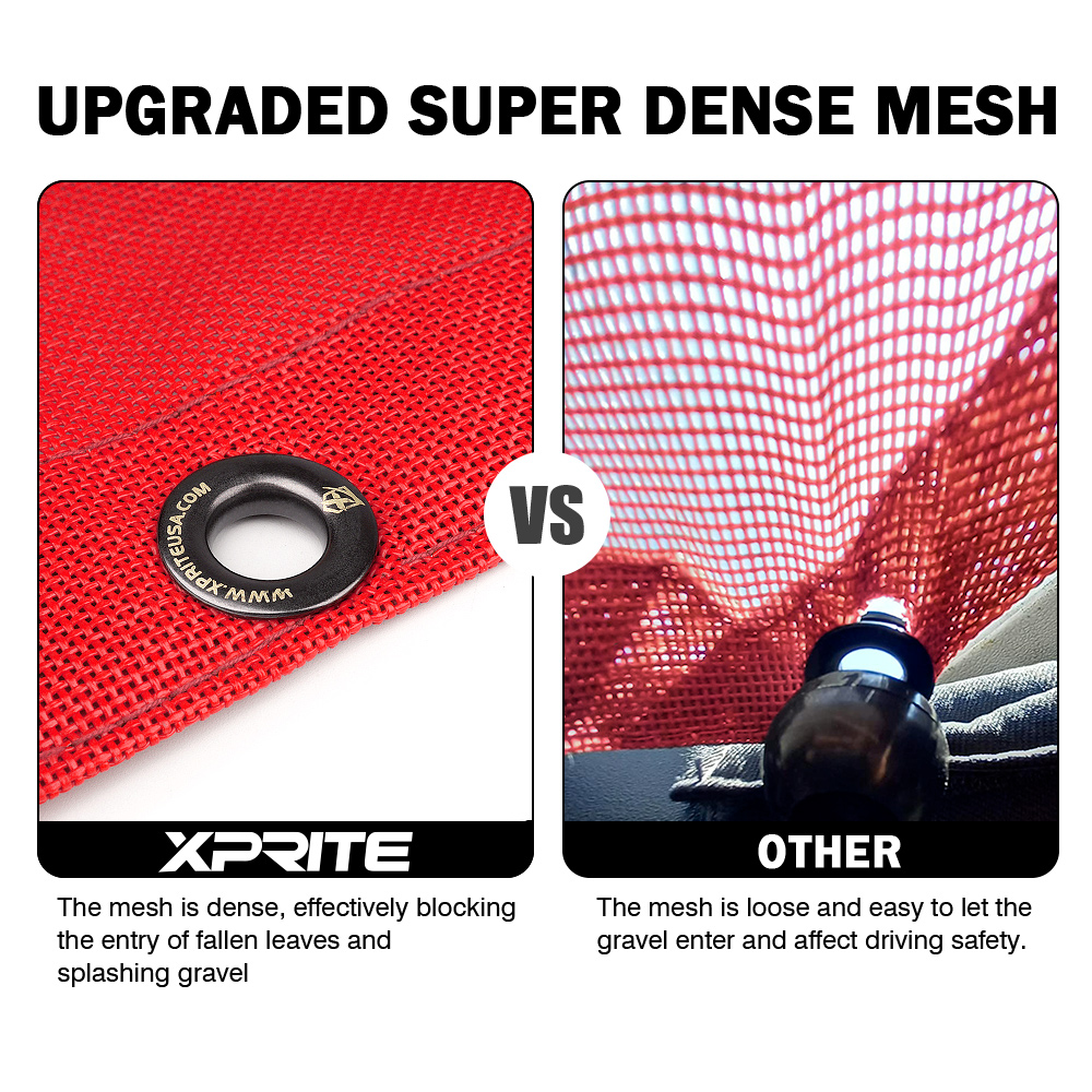 Xprite Sunshade Canopy for 2018+ Jeep Wrangler JLU - Blocks 90% Sunlight, UV Protection, Durable PVC Material
