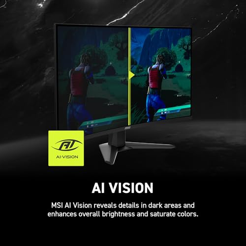 MSI MAG 325CQRXF E2 31.5-inch 2560 x 1440 (WQHD) Computer Monitor, 240Hz, Adaptive-Synch, HDMI, Display Port, VGA Port, VESA Mountable, Tilt