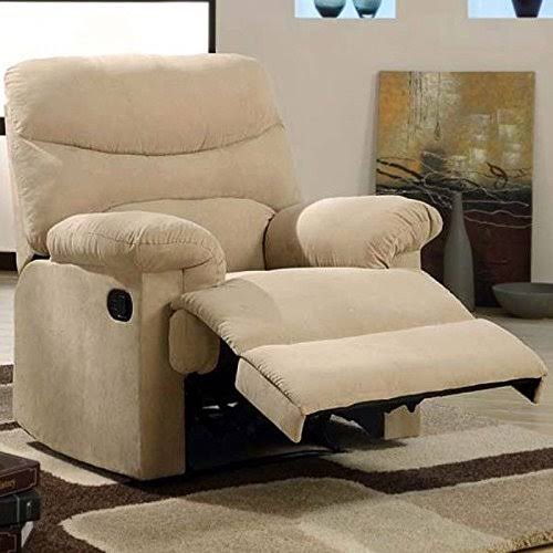 Acme 00626 Arcadia Recliner, Beige Microfiber