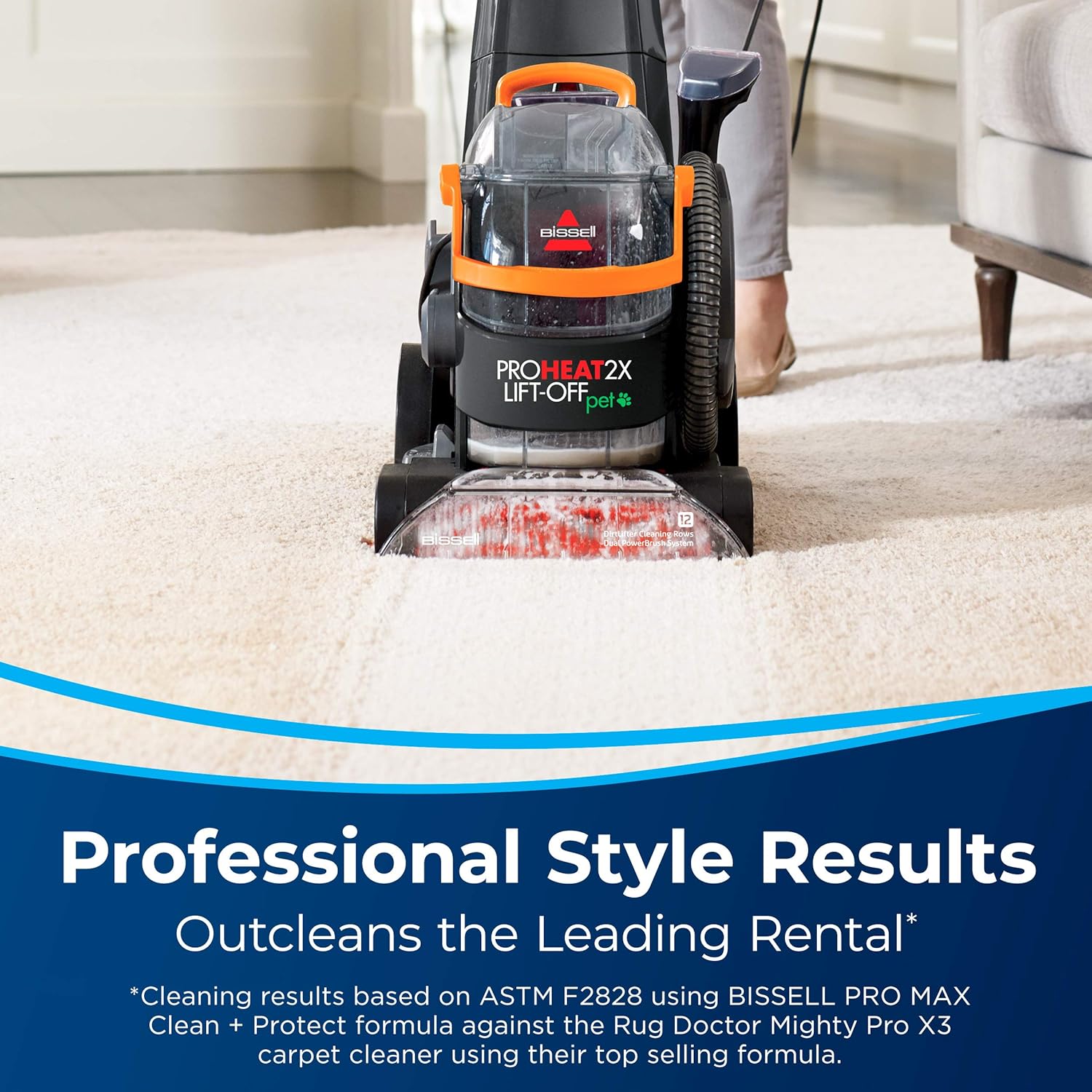 BISSELL 2-in-1 ProHeat 2X Lift-Off Pet: Portable Spot & Stain Cleaner + Full Size Carpet Cleaner, Car/Auto Detailer, 15651