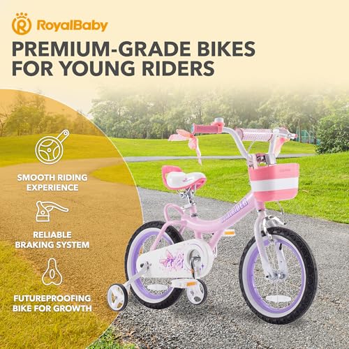 Royalbaby Princess Girls Kids Bike 12 14 16 18 20 Inch Children Bicycle with Basket for Age 3-12 Years