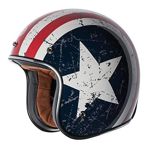 Torc Dot 3/4 Helmet Captain - Black
