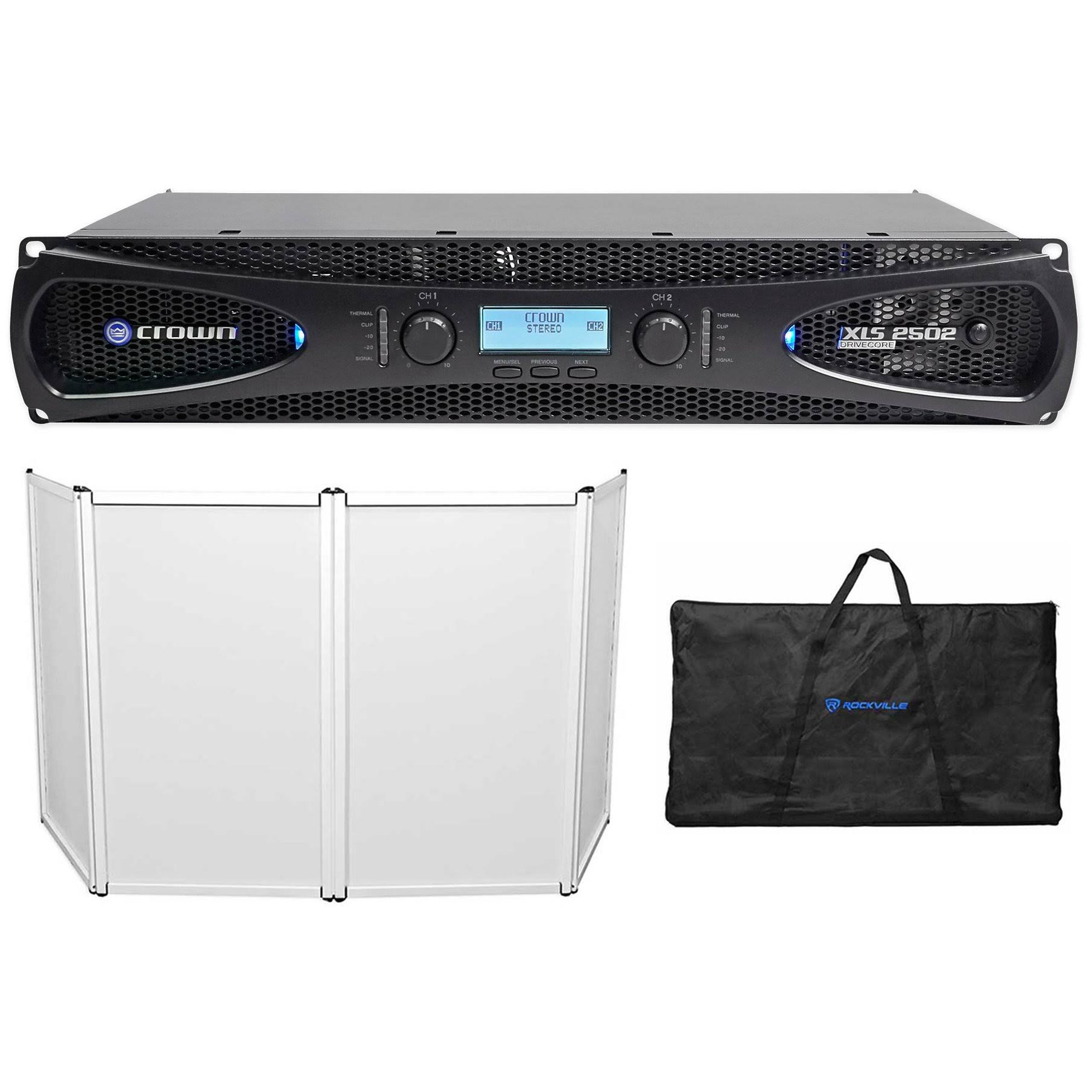 Crown Pro XLS2502 XLS 2502 2400 Watt Dj/pa Power Amplifier Amp w/ DSP + Facade