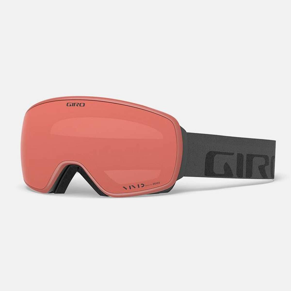 Giro Agent Snow Goggles Grey Wordmark - Vivid Emerald