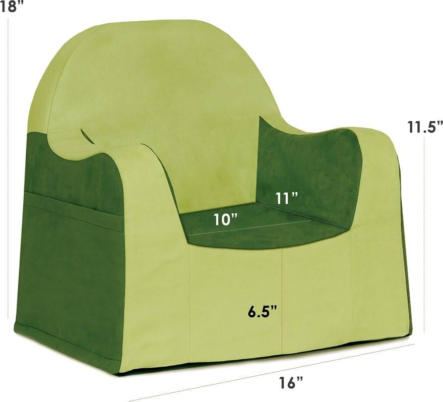 P Kolino Little Reader Chair Green
