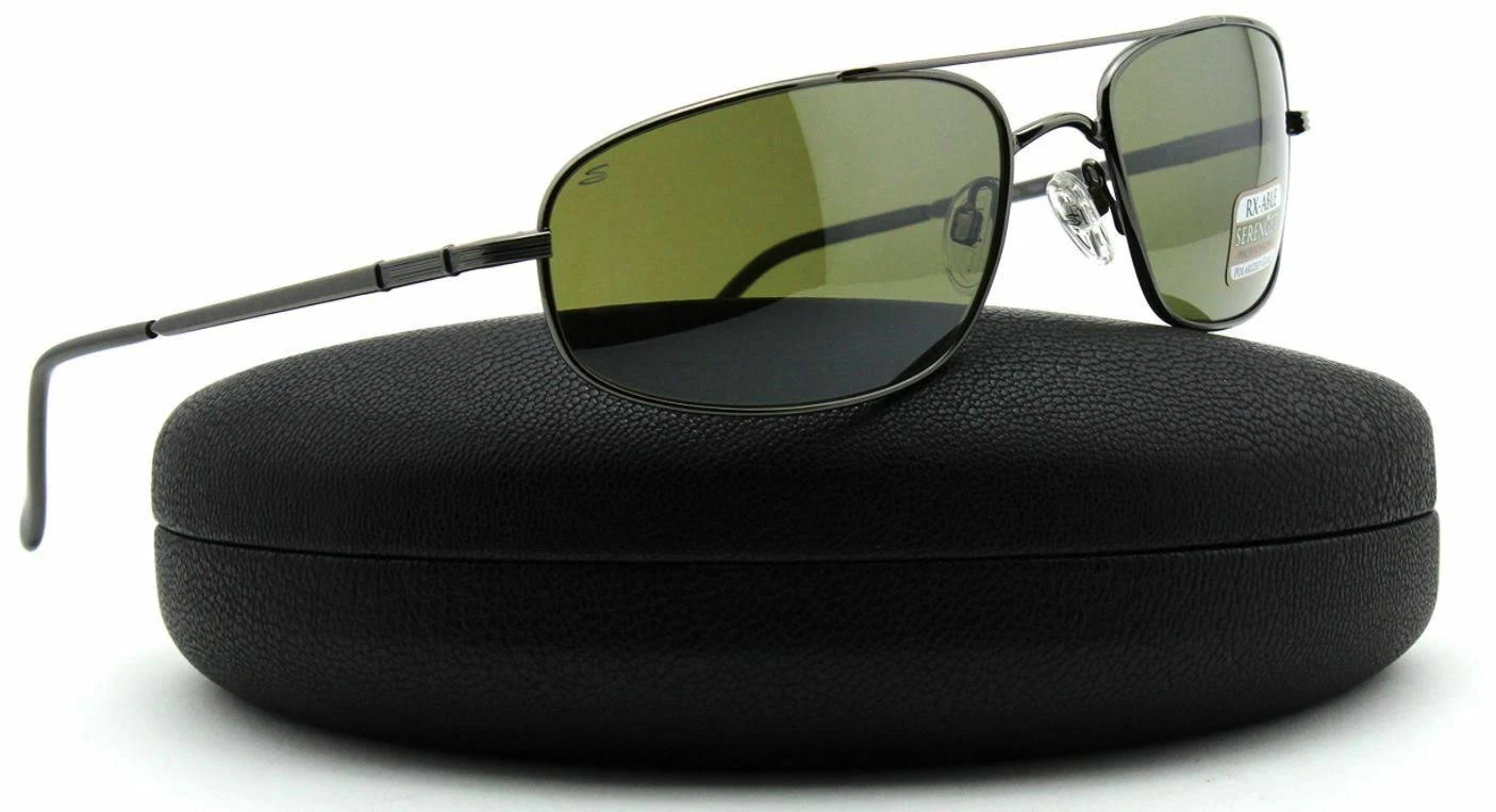 Serengeti Velocity Sunglasses (Shiny Gunmetal 555nm Polarized)