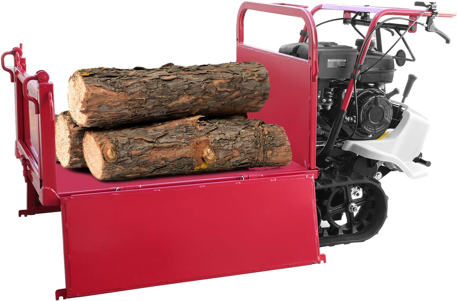 XtremepowerUS 61034 Track Wheel Barrow Gas 7hp 212cc 850lbs Max Load Utility Cart Utility Cart Motorized Wagon