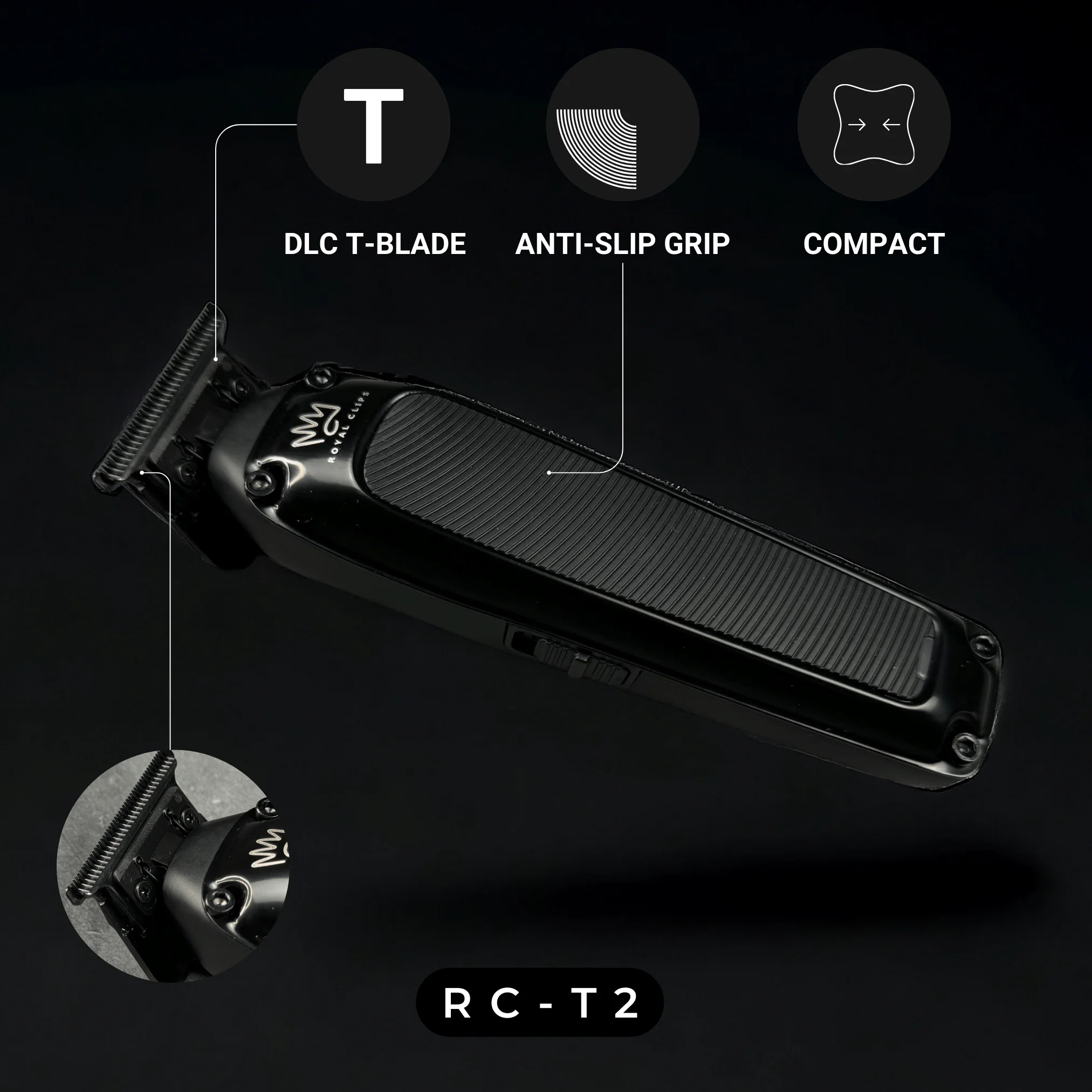 ROYAL CLIPS FADE KIT 2.0 - HAIR CLIPPER SET (BLACK)