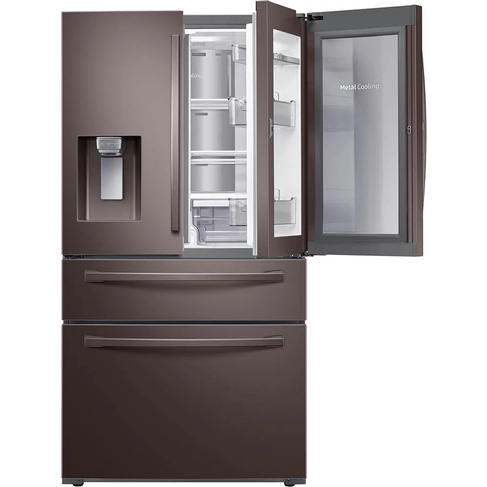 Samsung 28 cu. ft. 4-Door French Door Refrigerator with Food Showcase RF28R7351DT