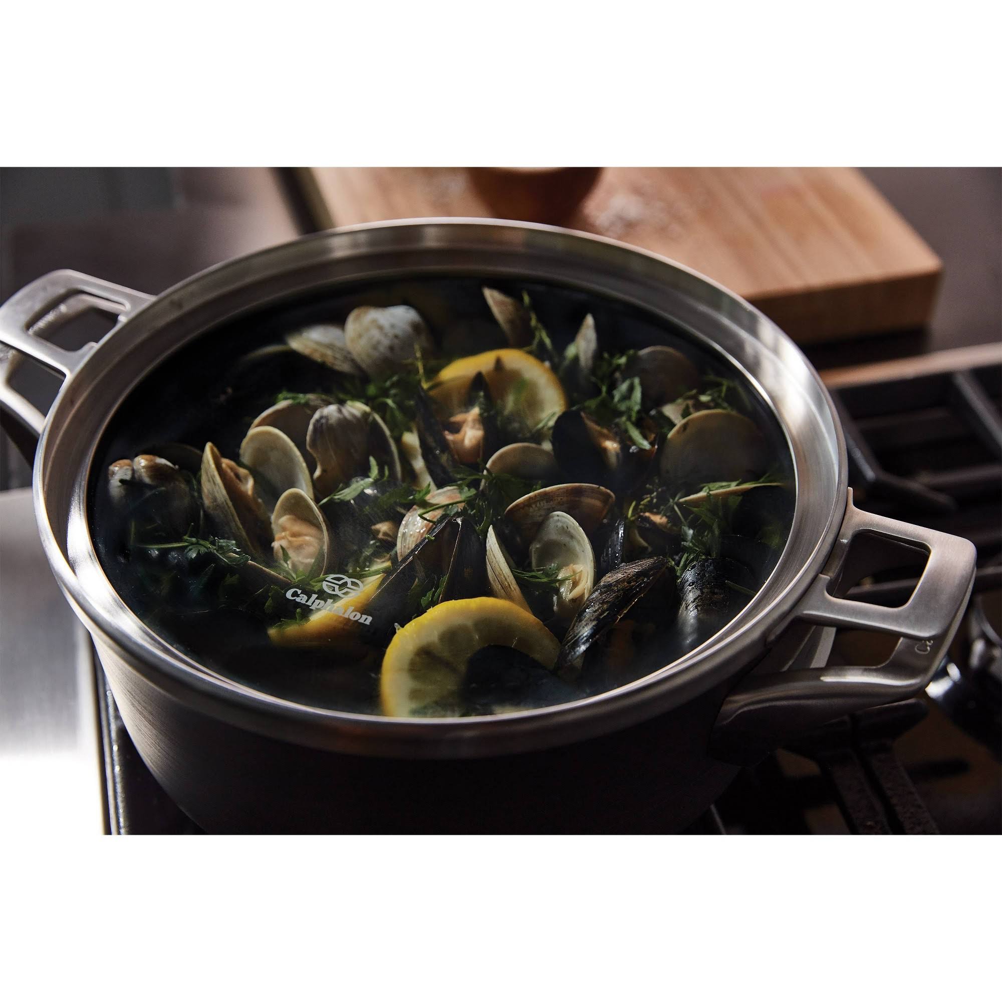 Calphalon Premier Space Saving Nonstick 5qt Dutch Oven with Cover