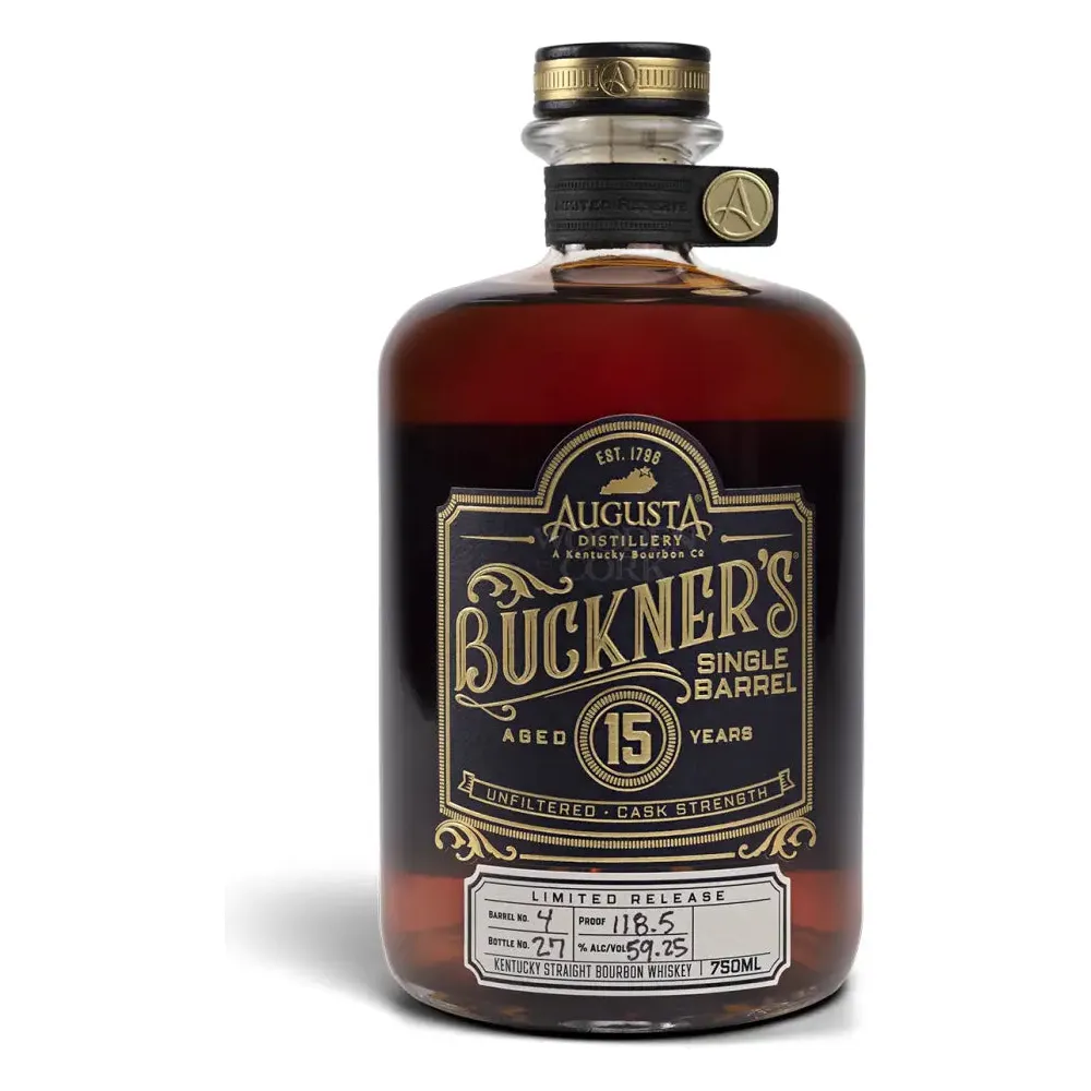Augusta Distillery Limited Release 15 Year Old Buckner's Single Barrel Cask Strength Bourbon Whiskey 128.9 Proof - Nestor Liquor