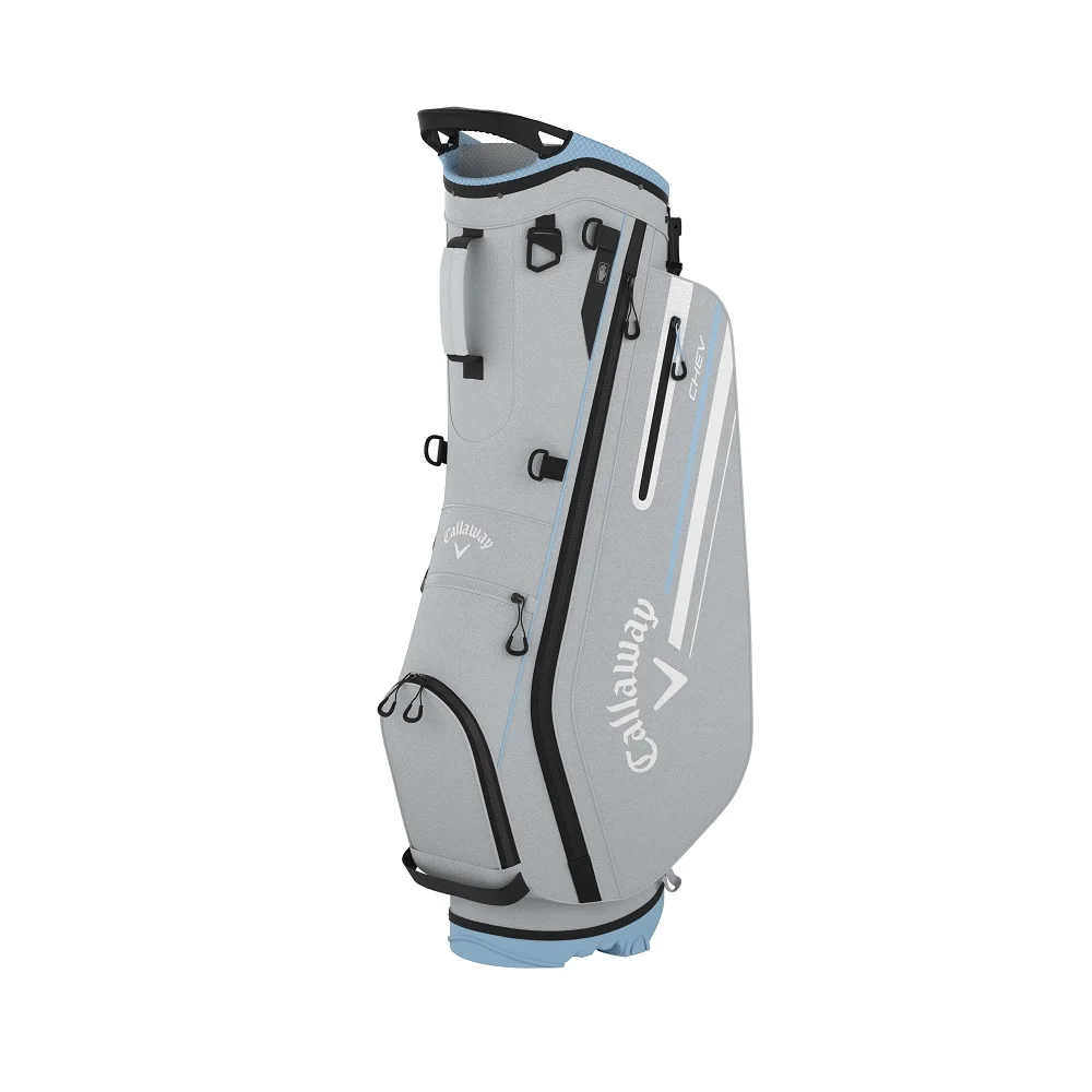 NEW Callaway Golf 2024 Chev Stand / Carry Bag 4-Way Top - Silver / Glacier - Curated Treasures Market