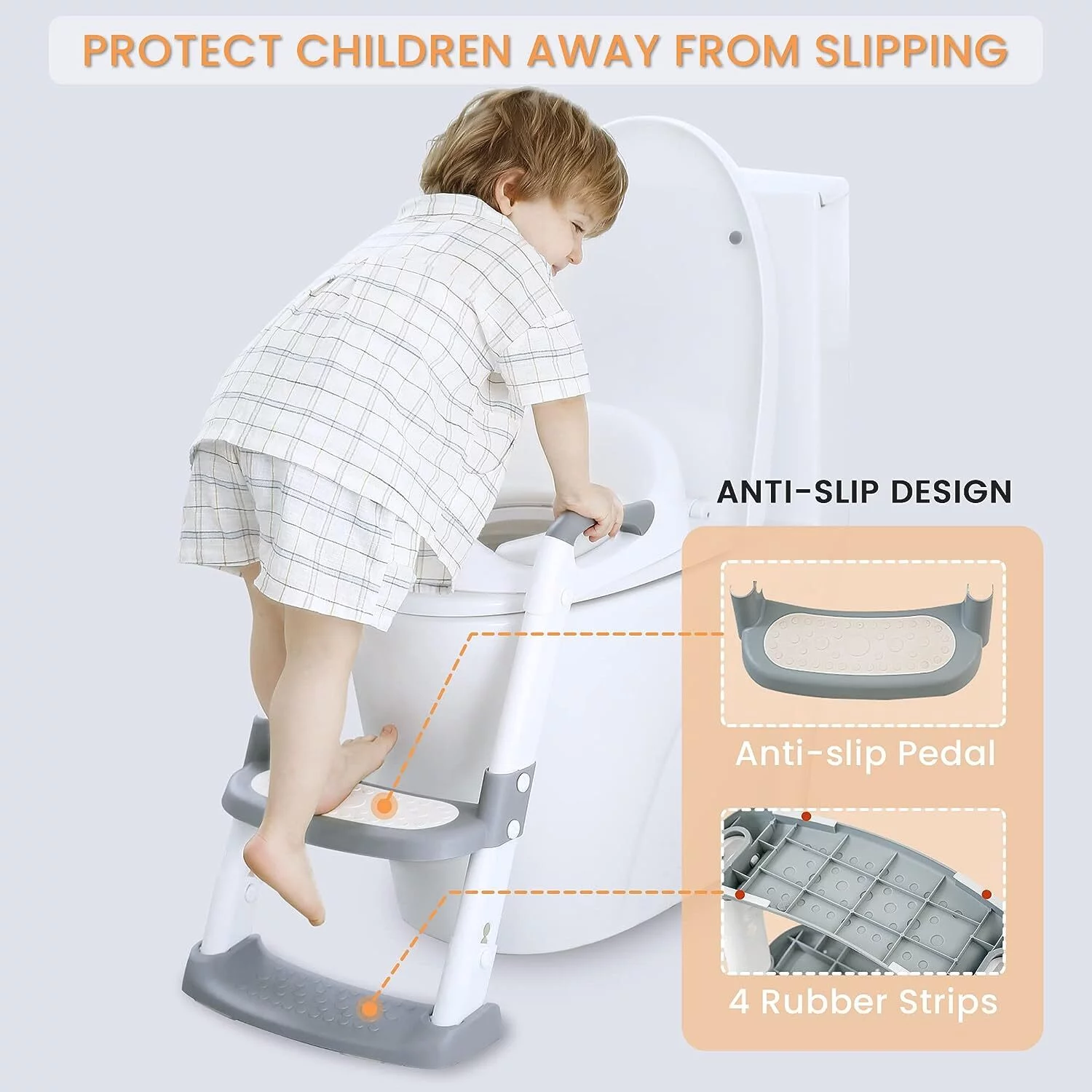 Toilet Potty Training Seat with Step Stool Ladder