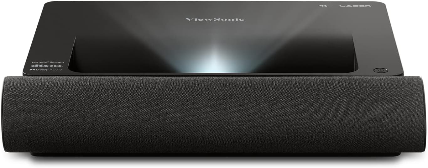 ViewSonic X2000B-4K Ultra Short Throw 4K UHD Laser Projector with 2000 Lumens, Wi-Fi Connectivity, Cinematic Colors