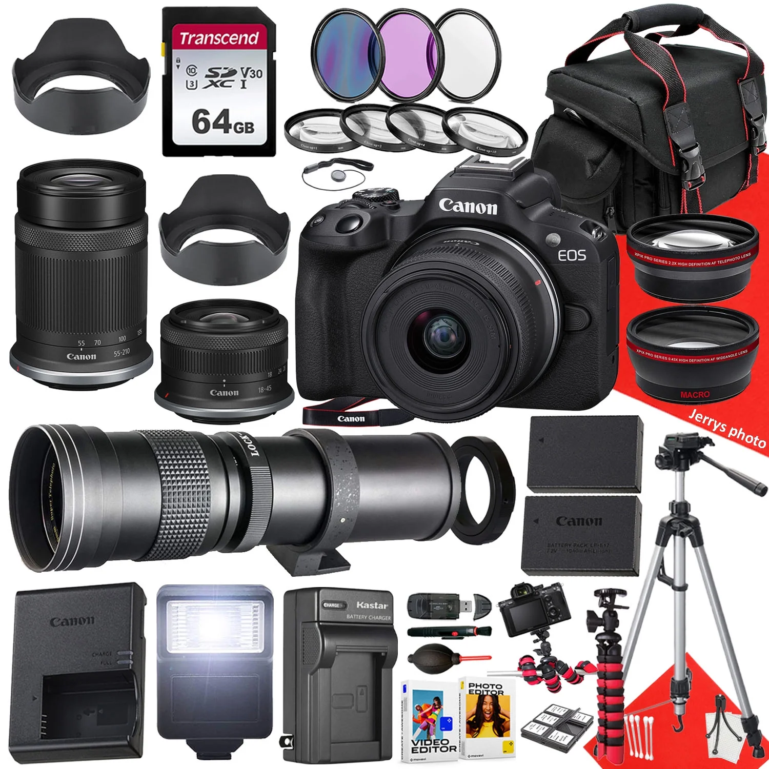 Canon EOS R50 Mirrorless Camera With RF-S 18-45mm f/4.5-6.3 IS STM