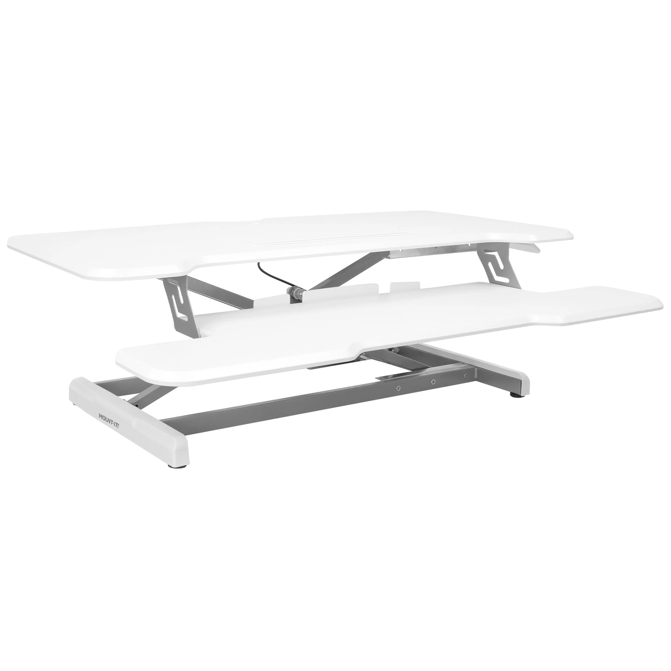 Mount-It! Extra Wide Sit Stand Desk Converter | Ergonomic
