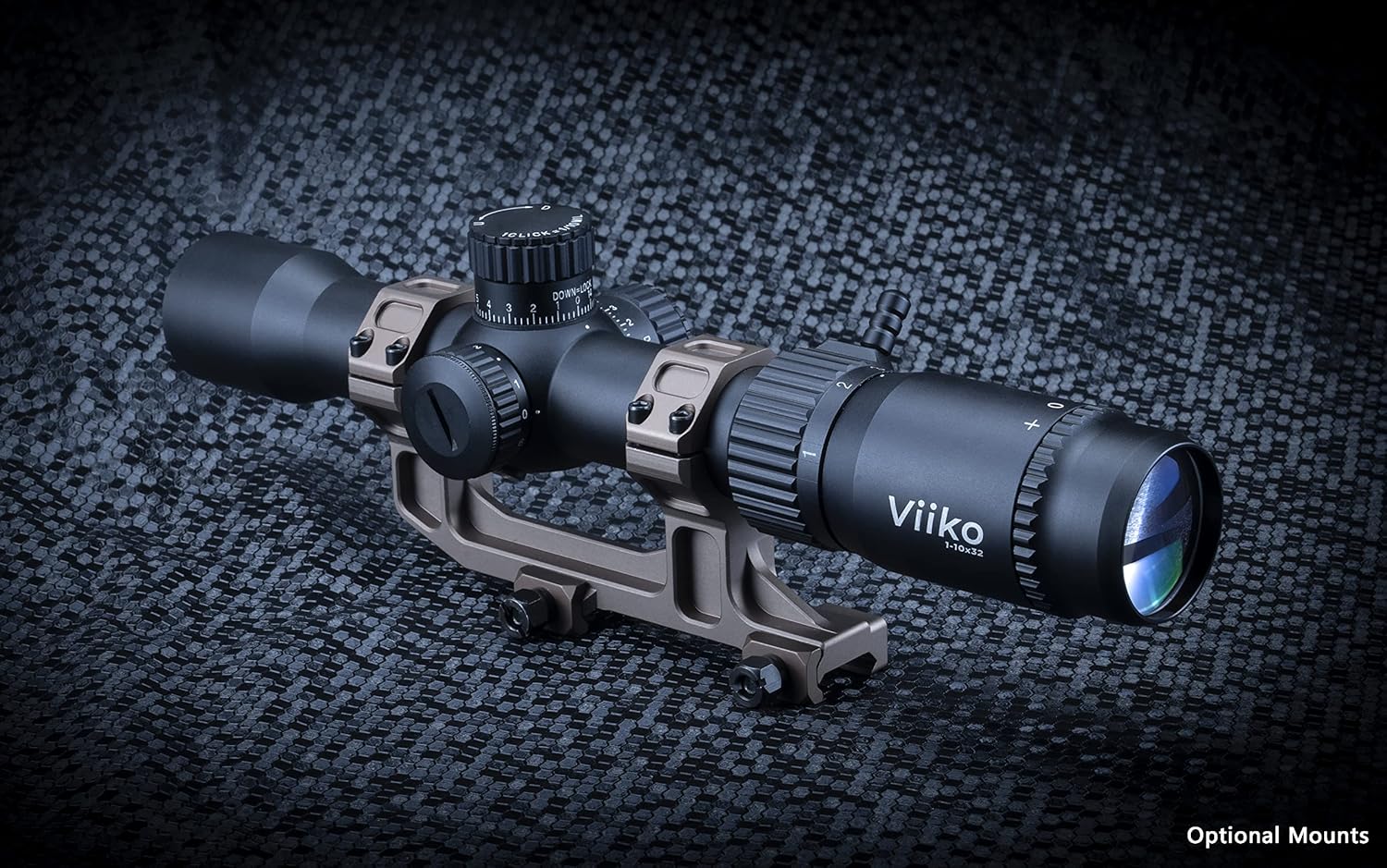 Viiko Long Eye Relief Scope 1-10x32 LPVO Half Mildot Reticle 7.5’ Eye Relief Fits Mosin 1891/30 M39 M44 Huge Eye Box Switch Viewer