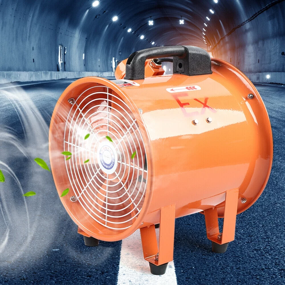 Oukaning Industrial Ventilator Explosion Proof Fan 10 Inch Blower Fan Extractor 250W 110V Household Ventilation Fans