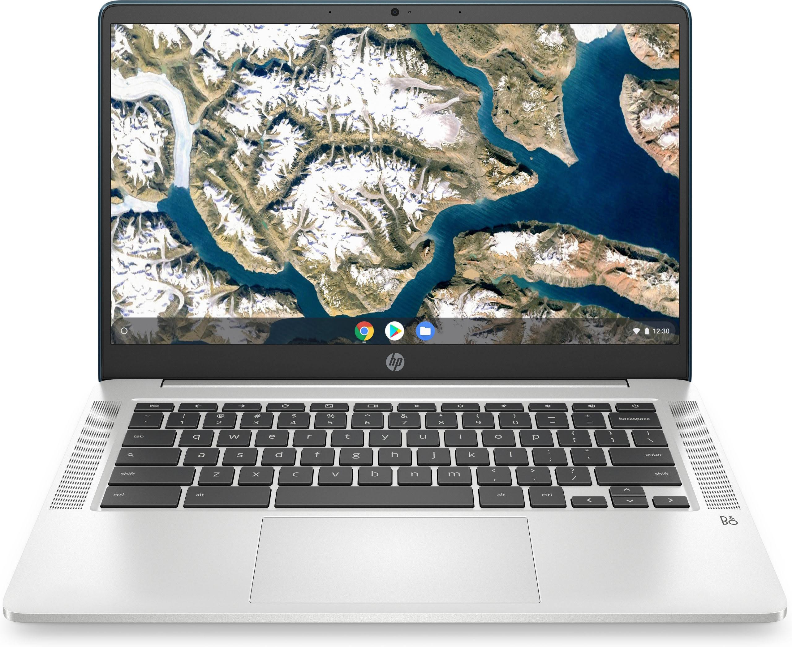 HP Chromebook 14x22 HD N4000 4 32GB eMMC Forest Teal 14a-na0070nr W10