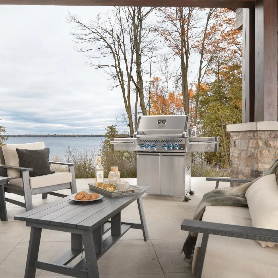 Napoleon Prestige Pro 500 Propane Gas Grill With Infrared Rear Burner And Infrared Side Burners