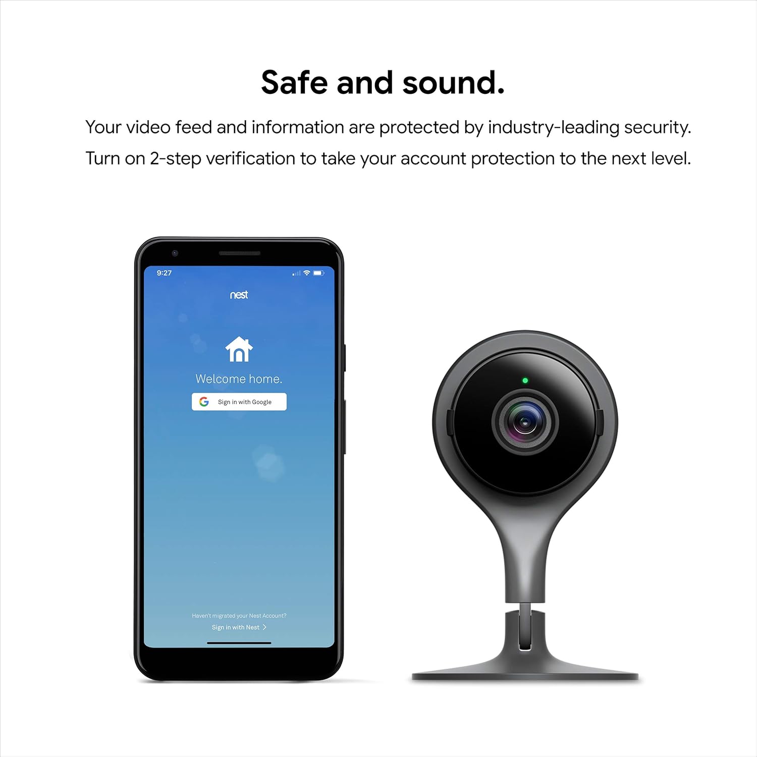 Google Nest Cam Indoor - 1st Generation - Wired Indoor Camera - Control with Your Phone and Get Mobile Alerts