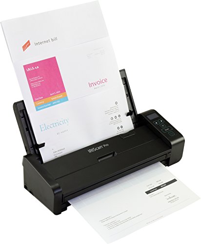 IRIScan Pro 5 Color Portable Duplex Document Scanner, Auto Document Feeder (ADF) 20Pages, Ultra Speed 20PPM, 1 Click scan to PDF