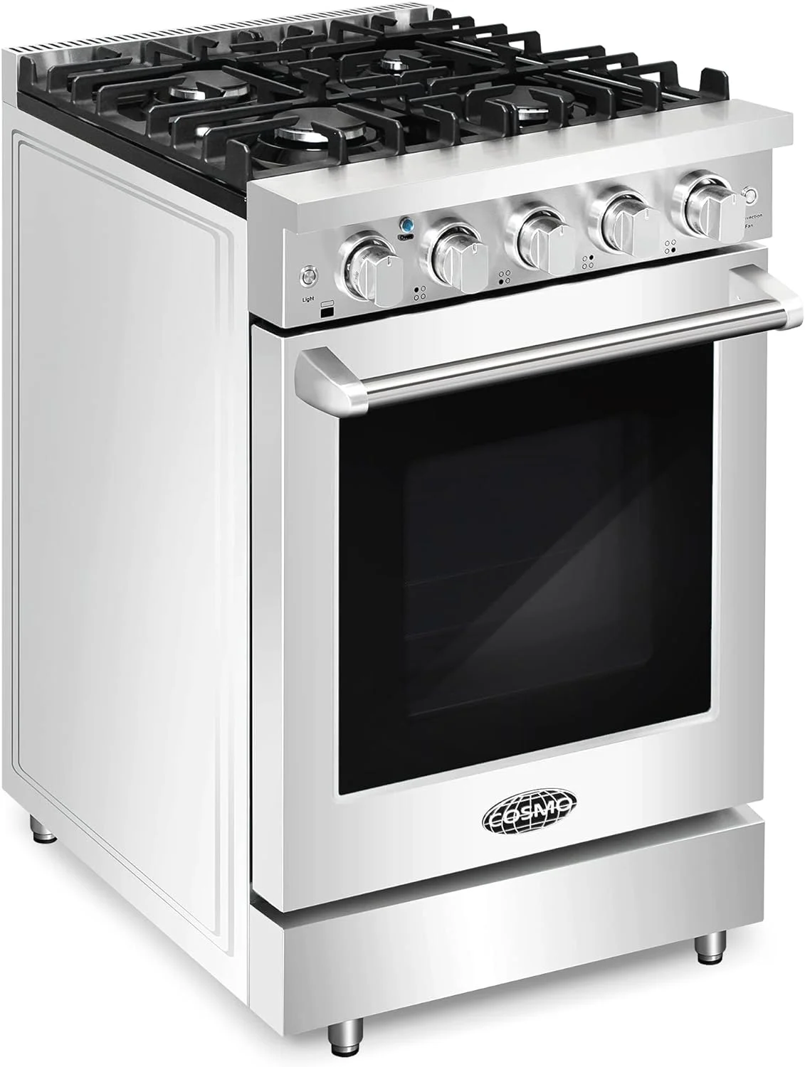 24 in. Freestanding Gas Range with 3.73 cu. ft. Capacity Oven in Stainless Steel