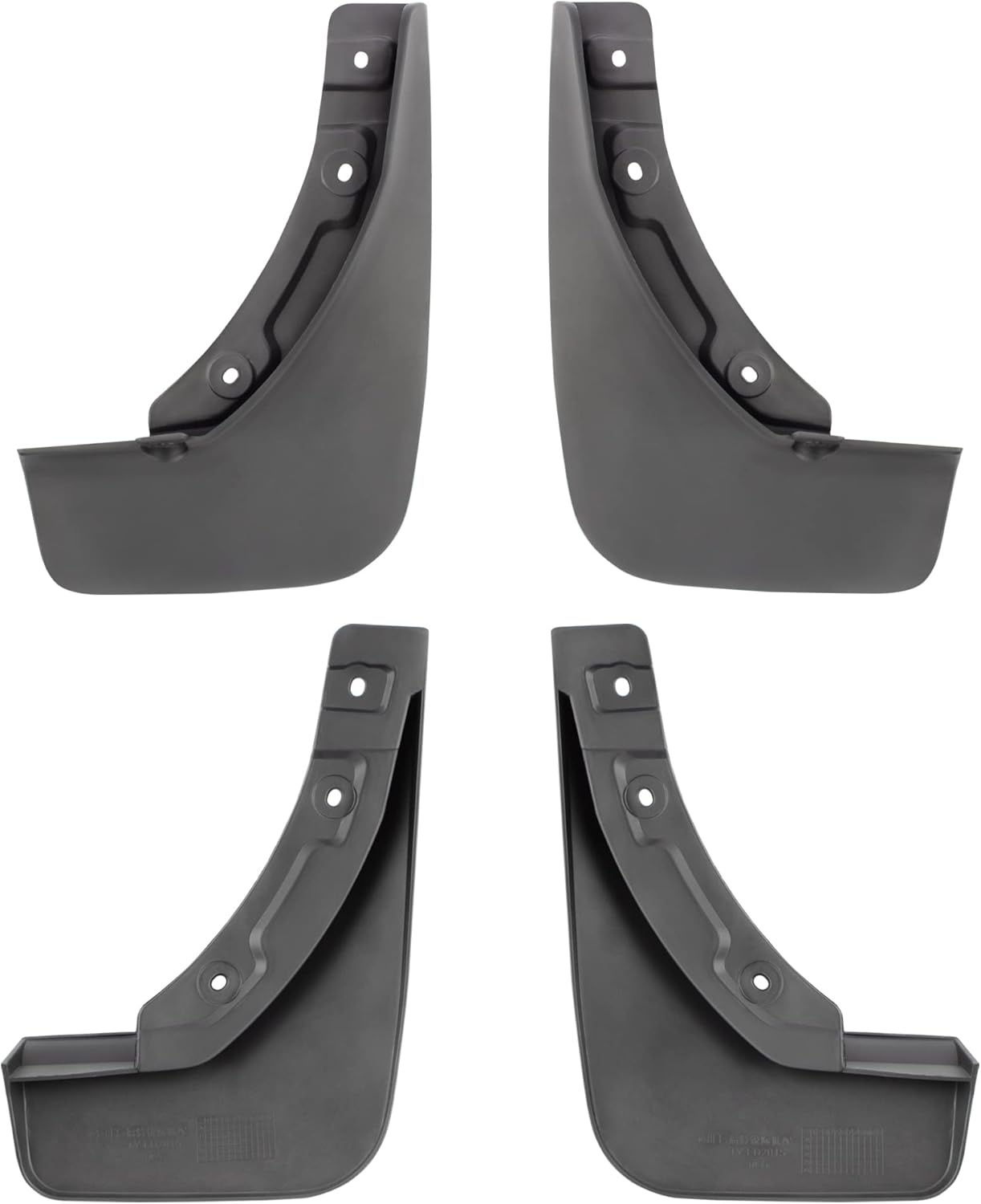 BOXI Set of 4 Front and Rear Side Mud Flaps Splash Guards Fit for Ford Escape 2020 2021 Sport Utility Mud Guard Set (Not fit for ST-Line Model