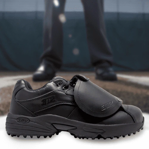 3N2 7345-99-105 Reaction Pro Plate Lo Umpire Shoes, Patent Leather - Size 10.5