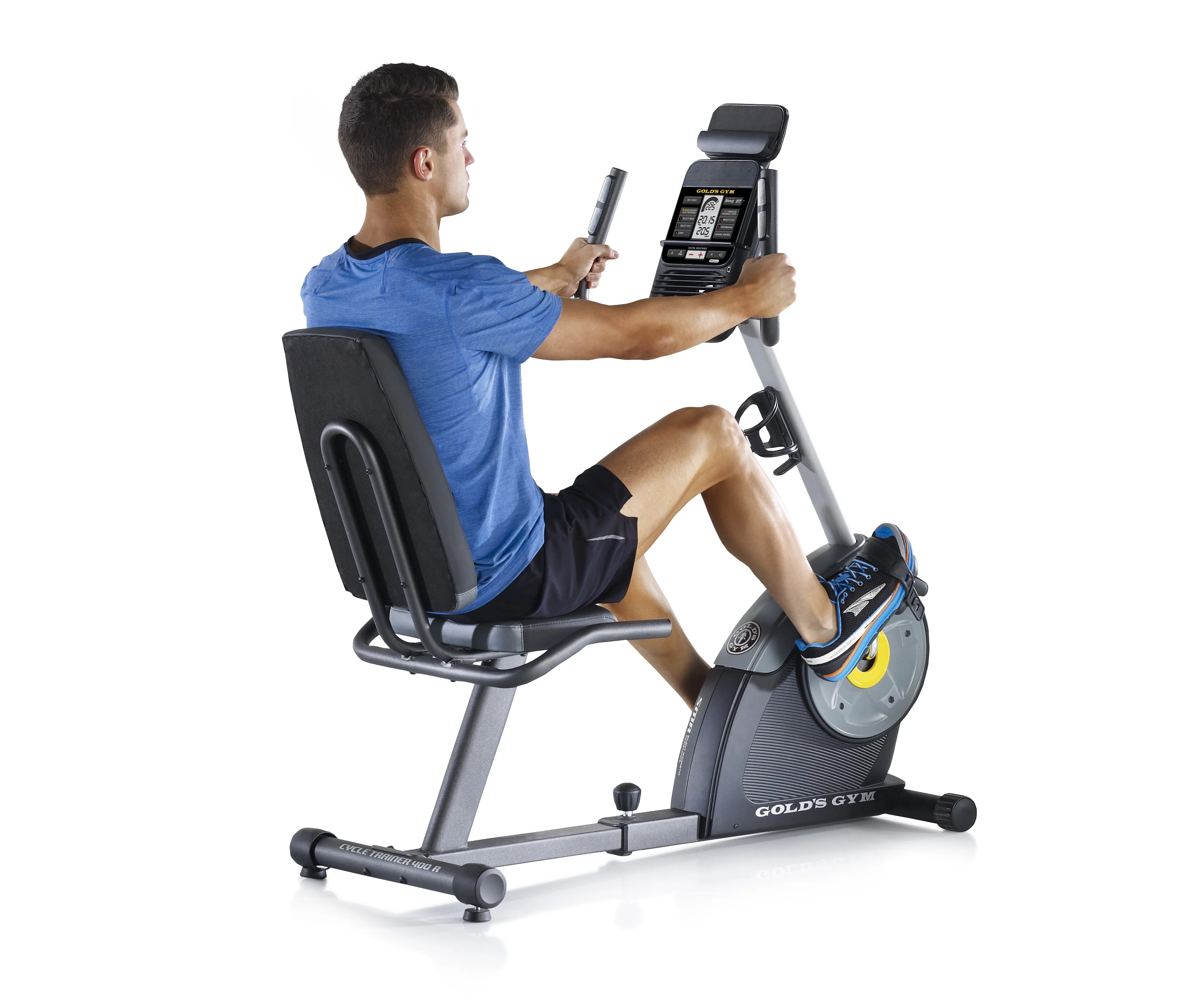 Gold's Gym Cycle Trainer 400 Ri Recumbent Exercise Bike, iFit Compatible