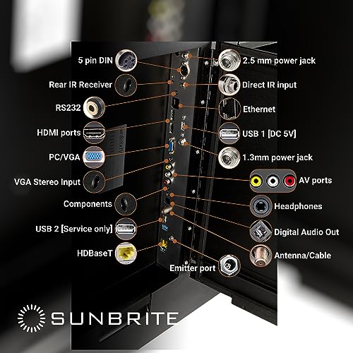 SunBrite Outdoor Television 4K with HDR - Pro 2 Series - for Full Sun - Smart Home Appliances