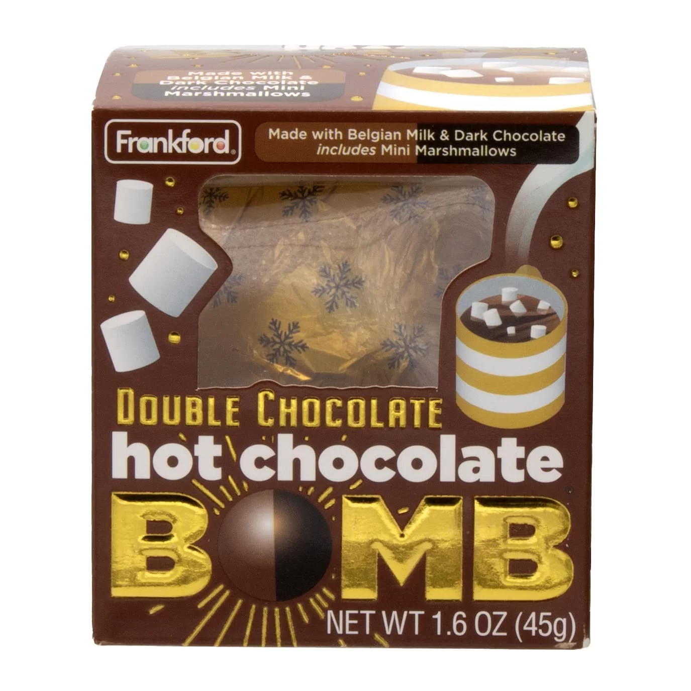 36 Pack Assorted Hot Chocolate Bombs - 18 Original Flavor, 6 Peppermint, 6 Double Chocolate, And 6 Salted Caramel Belgian Chocolate Hot Cocoa Melting