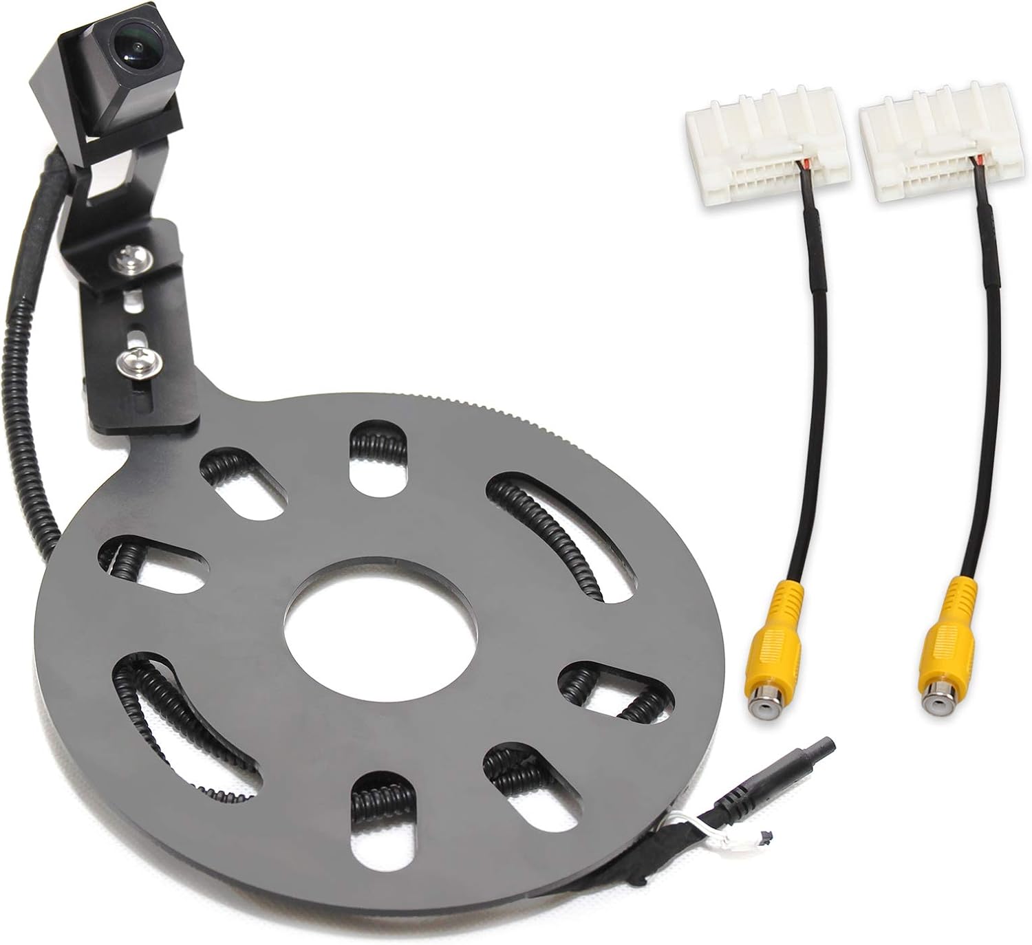 EWAY Backup Reverse Adjustable Spare Tire Mount Camera for 2007-2018 Jeep Wrangler JK Rubicon Metal Housing Heavy-Duty Rear View System Parking Camera