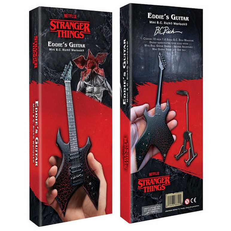 Official Stranger Things? Eddie's Guitar B.C. Rich? NJ Warlock? Mini Guitar Model