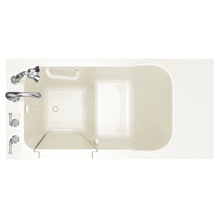 2848 Series 28"W x 48"L Gelcoat Walk-In Soaking Bathtub with Left-Hand Drain/Faucet