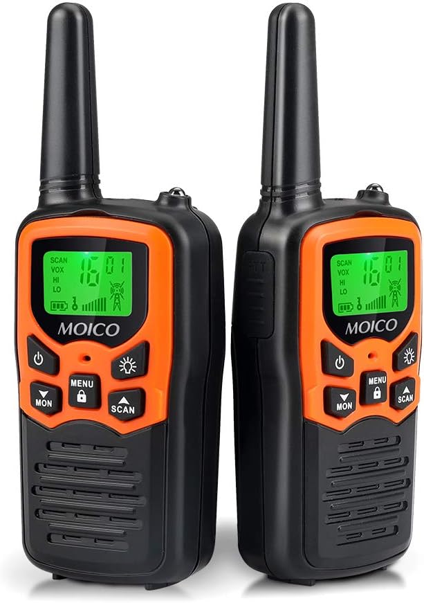 Walkie Talkies, MOICO Long Range Walkie Talkies for Adults with 22 FRS Channels