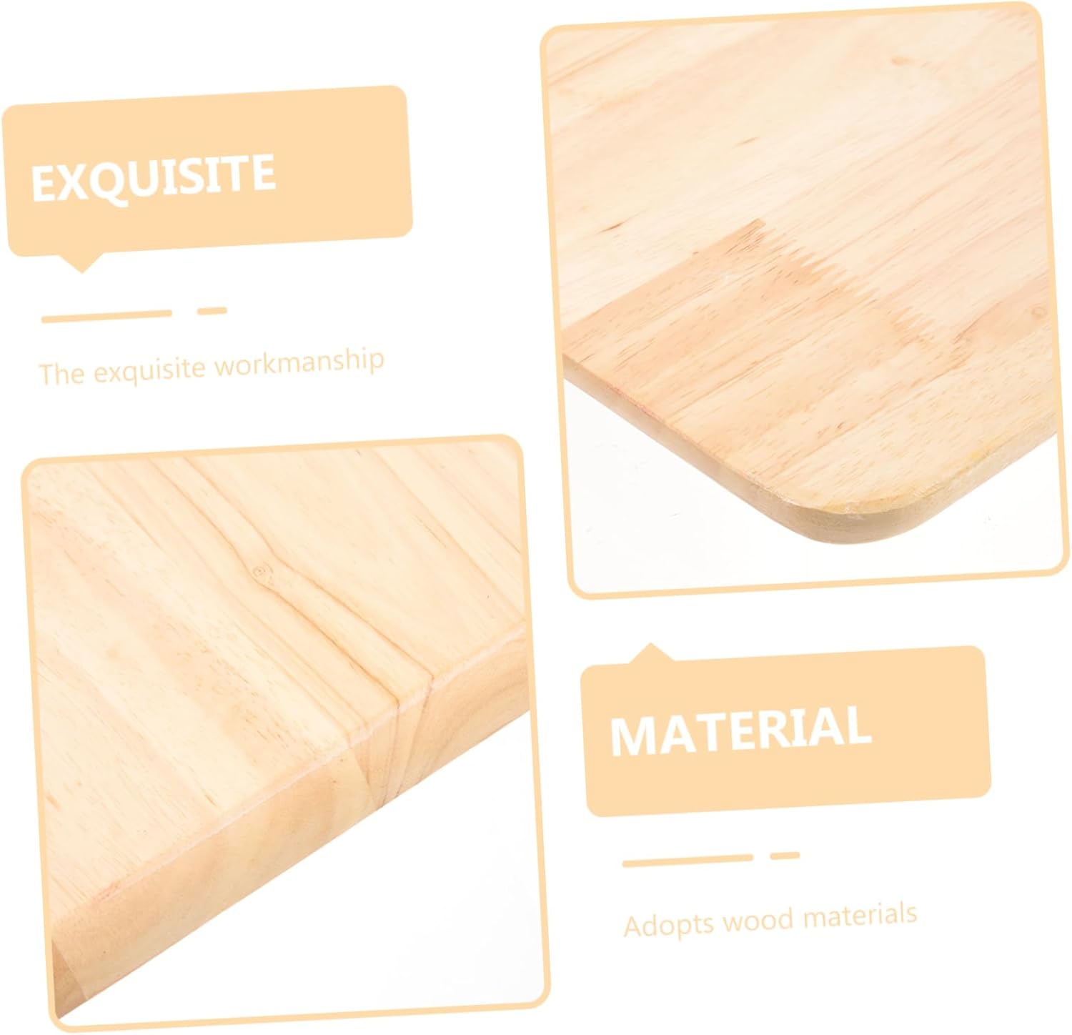DOITOOL Square Stool Home Stool Seat Replacement Square Dining Table Stool Seat Replacement for Wooden Stool Square Wooden Chair Seat Replacement