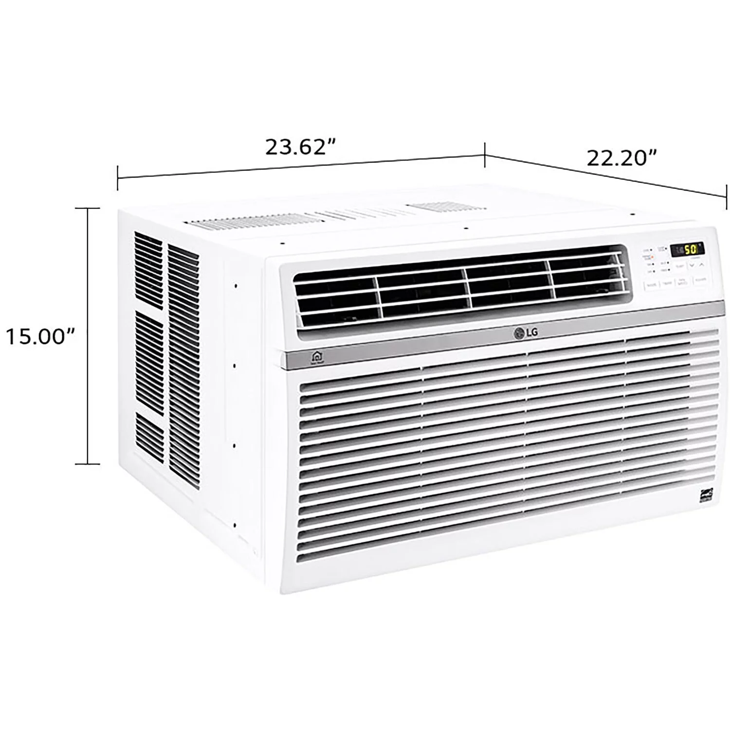 LG 12,000 BTU Smart Window Air Conditioner, Cools up to 550 Sq. Ft., Smartphone and Voice Control works with LG ThinQ, Amazon Alexa and Hey Google