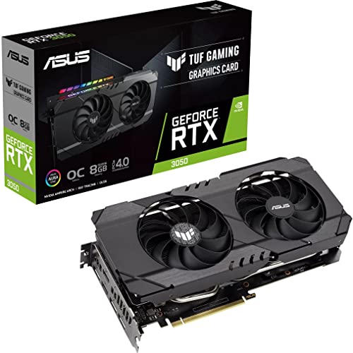 ASUS Dual NVIDIA GeForce RTX 3050 6GB OC Edition Gaming Graphics Card - PCIe 4.0, 6GB GDDR6 Memory, HDMI 2.1, DisplayPort 1.4a, 2-Slot Design