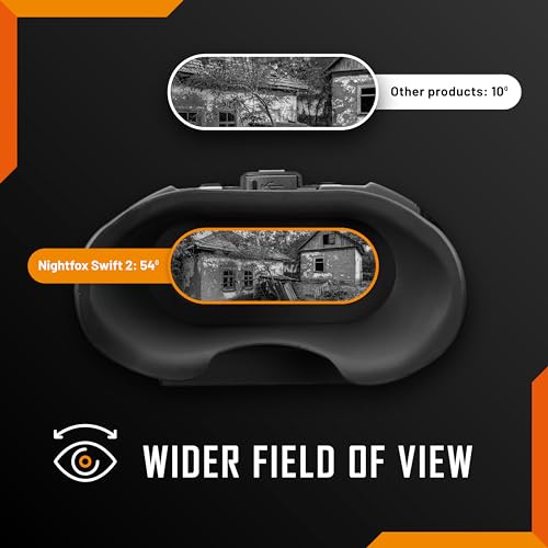 Nightfox Swift 2 and Swift 2 Pro Night Vision Goggles | Head Mounted | 1x Magnification | 1080P HD | USB Rechargeable | Digital Infrared Night Vision