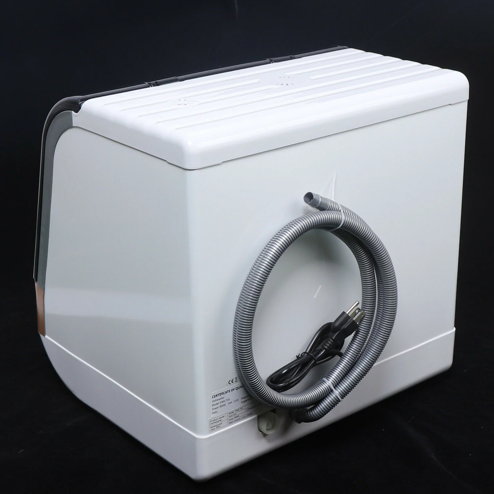 TFCFL Portable Countertop Dishwasher 4 Washing Program Spray Wash with Drying Function