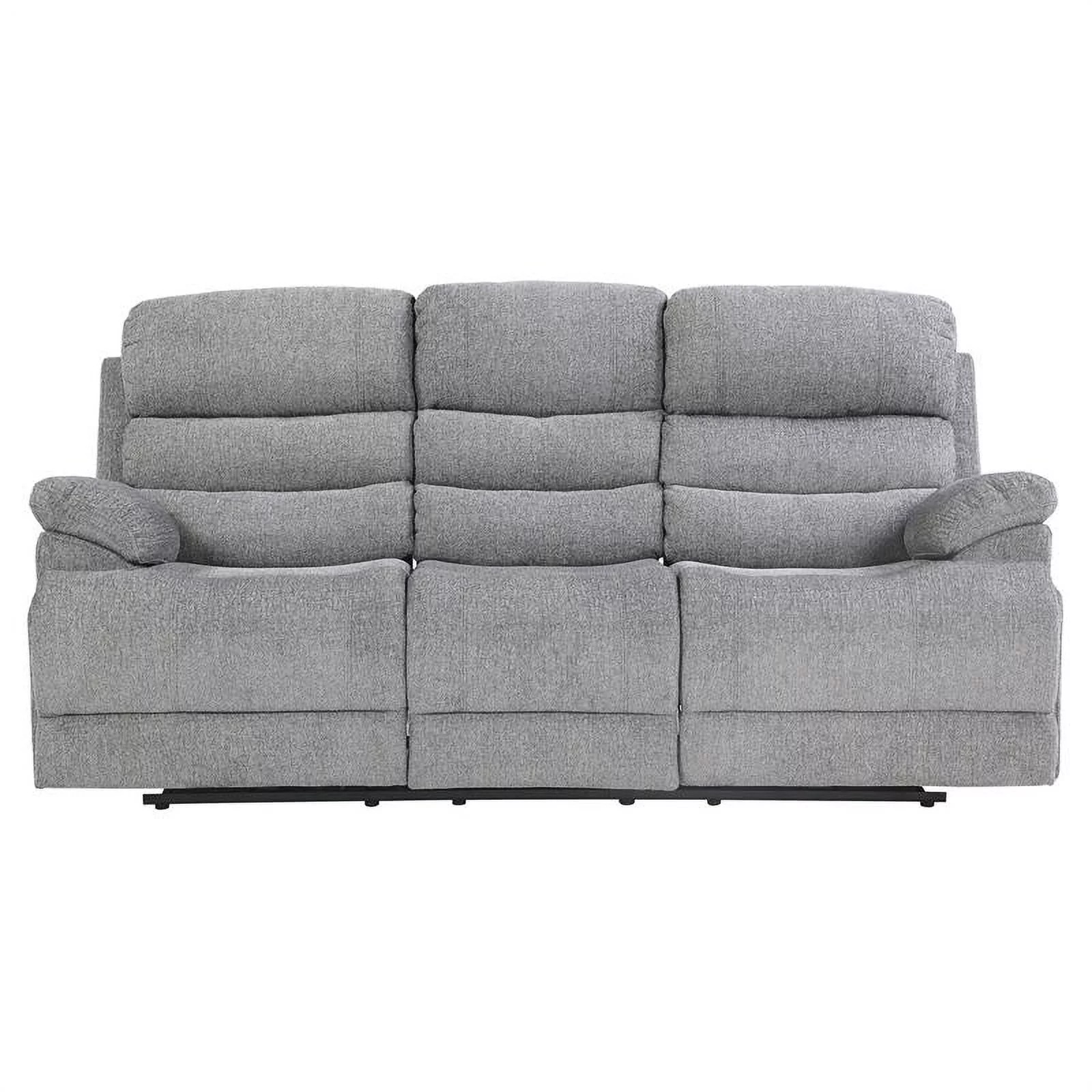 Lexicon Sherbrook Power Headrest Double Reclining Sofa with USB Port in Gray