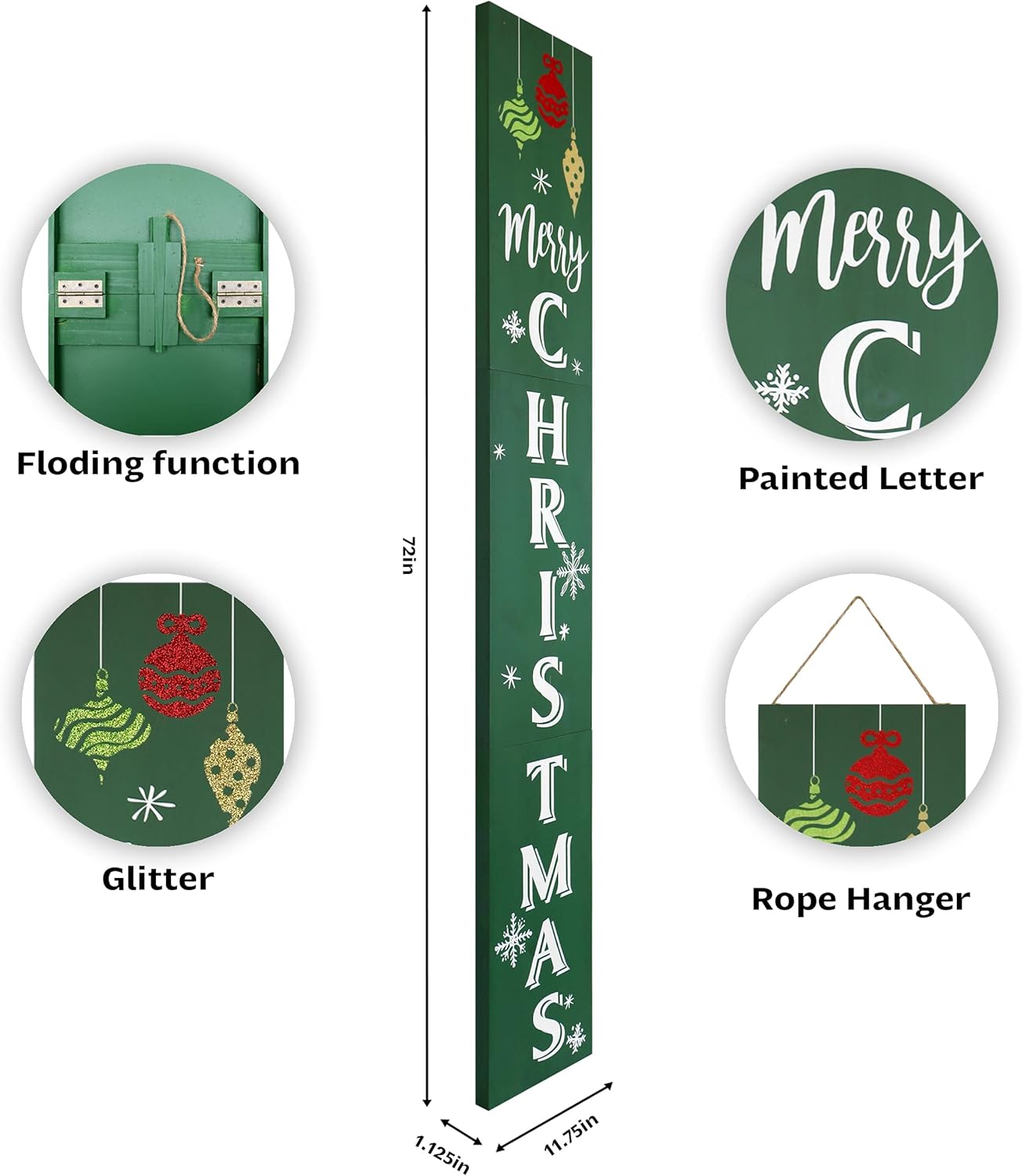 Outdoor Welcome Sign for Front Porch Decor, Interchangeable Seasonal Icons Vertical Welcome Sign, Modern Farmhouse Decor for The Home