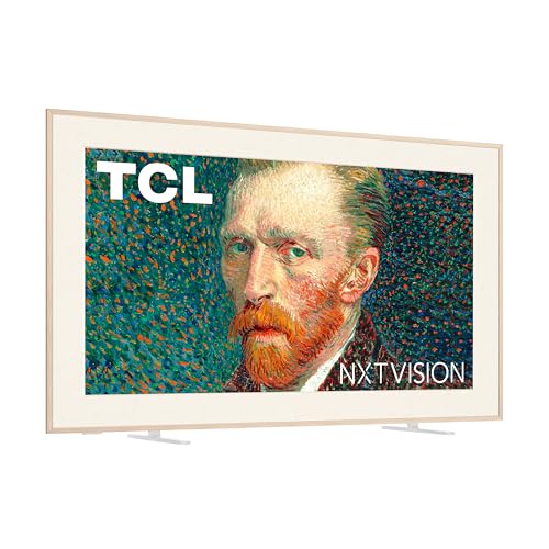 TCL 65-Inch Class NXTVISION Series QLED 4K UHD Google Smart TV Canvas Style Art Frame TV - QLED, 120hz, Matte Anti-Glare Screen, Free Bezel and Frame